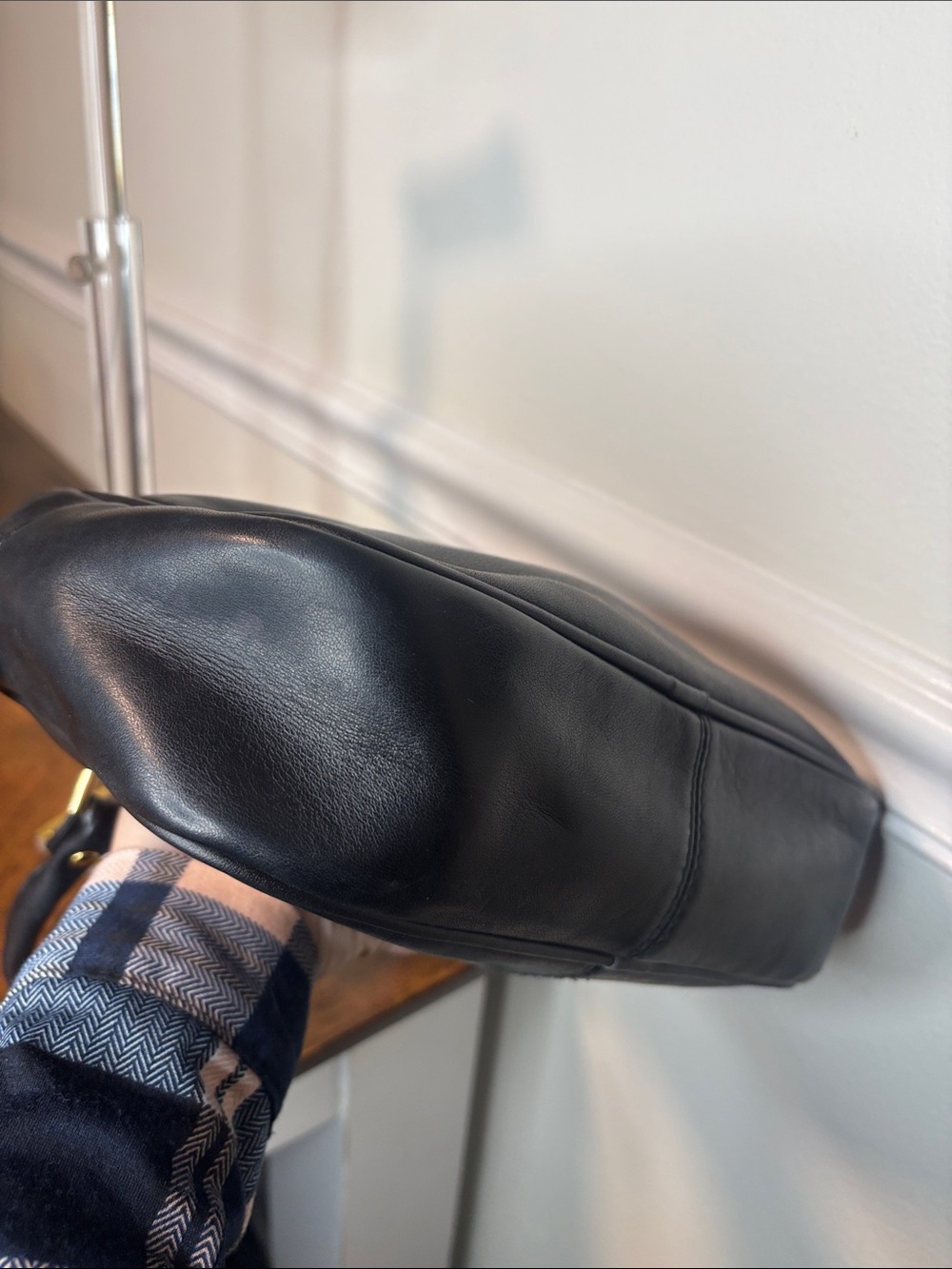 Tignanello Black Leather Satchel - Picture 13 of 16